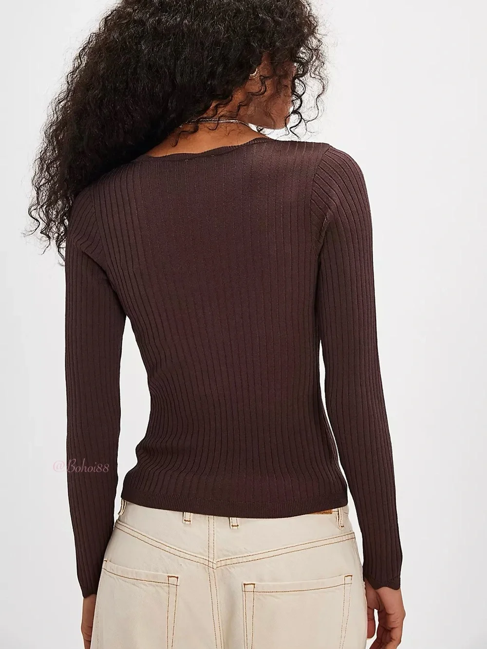 NWT Free People Easy Day Swit Long Sleeve Top